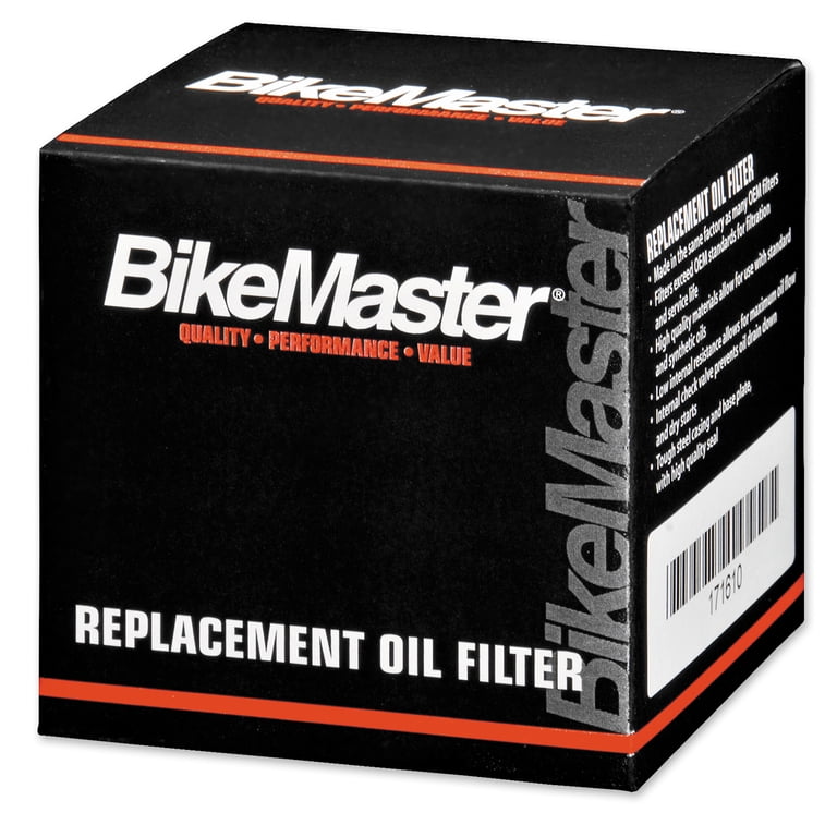 a BikeMaster Spin-On Black Oil Filter (171610) - Walmart.com