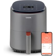 **air fryer 4 qt, 7 cooking functions airfryer, 150+ recipes on free app, 97% less fat freidora de aire, dishwasher-safe, designed for 1-3 people, lite 4.0-quart, smart, truffle gray