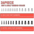 thumbnail image 4 of AKEGAMN Clearance! Nut And Set – 26 Size Thread Inspection Tool Kit Made from high - quality materials, the thread are to withstand frequent use and resist wear. Their robust construction accurate m, 4 of 7