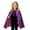 A-Purple26, variant on JAJAHO Kids Halloween Cloak Boys Girls Lace Up Star Moon Printed Hooded Party Cape For Trick-or-Treating