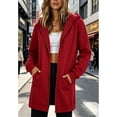 thumbnail image 2 of QIYAGBSA Hoodies for Women Zip Up Longline Hooded Sweatshirt with Front Pockets Casual Fall Winter Outerwear (Pink, XL), 2 of 8