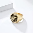 thumbnail image 4 of QQTDFG Men Wolf Head Animal Ring Silver Stainless Steel Punk Viking Biker Band Vintage-Silver-11, 4 of 8