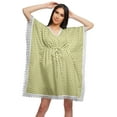 thumbnail image 1 of Moomaya Cutwork Lace Beach Kaftan For Women Printed Bikini Caftan Plus Size, 1 of 4