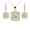 Yellow Gold, variant on Cate & Chloe Ivy 18k White Gold Plated Jewelry Set with Simulated Diamond Crystals Gift for Women