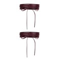 thumbnail image 1 of letairis Ceinture à Breloques Tendance pour Femmes Large sous-Poitrine Cosplay Nœud Extensible Taille Haute Rouge Vin Type C 2Set, 1 of 6