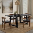 thumbnail image 2 of Simpli Home Simpli Home Whitley 72 inch Wide Solid Mango Farmhouse Dining Table in Black, 2 of 10