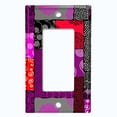 thumbnail image 5 of Metal Light Switch Plate Cover Safari African Tribal Art Pattern Pink Red SFR011, 5 of 13