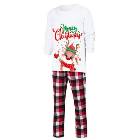 

Ydkzymd Matching Family Pajamas Xmas Deer Christmas Pajamas Sets Holiday Long Sleeve Pj S Loungewear