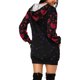 thumbnail image 3 of Vestido de sudadera con capucha de manga larga con estampado de corazón de amor del día de San Valentín para mujer Pompotops  hdfakjf1658, 3 of 5