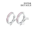 thumbnail image 7 of AOBOCO Gifts for Women, 925 Sterling Silver Hoop Earrings with Moissanite, Birthday Jewelry Gifts for Women Mom Nana Wife, 7 of 7