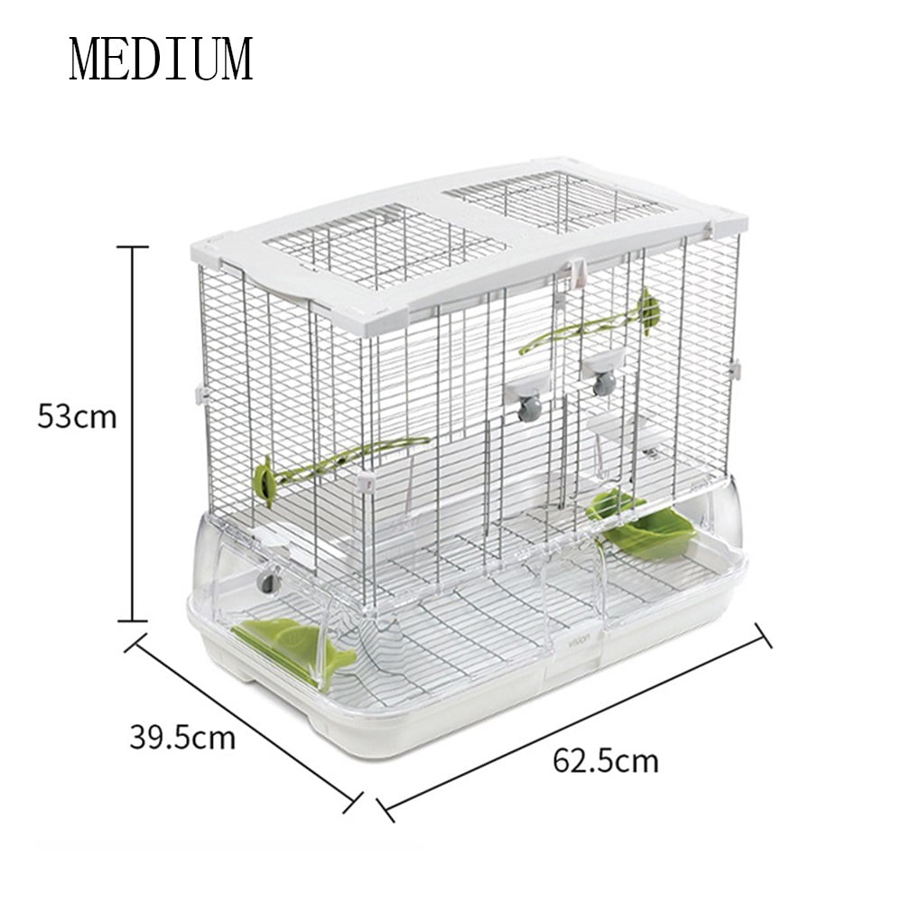 Bird Cage Made of Acrylic Wire Parrot Cage Large Size Deep Base Easy to Clean