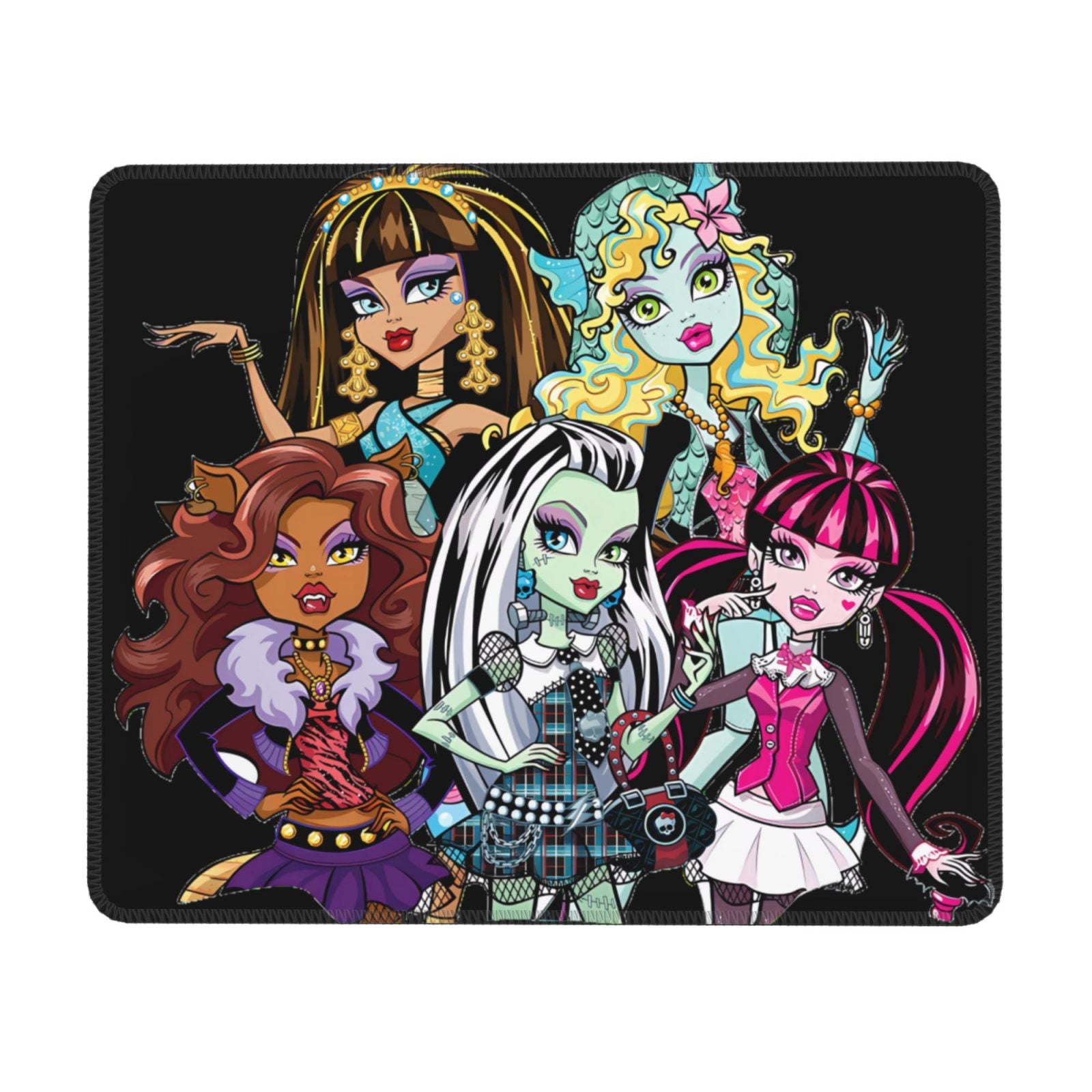 Alfombrilla de ratón Monster High con borde de goma y bloqueo, para ...