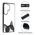 thumbnail image 2 of WIRESTER Shockproof Soft Rubber Cover Case for Samsung Galaxy S26 Ultra 6.9" 2026, Animal Black White Tuxedo Cat, 2 of 5