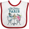 thumbnail image 3 of Inktastic Tea Time In Paris-Colorful French Poodles Boys or Girls Baby Bib, 3 of 4