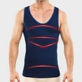 thumbnail image 5 of ZVNAΖH Mens Compression Shirt - Slimming Body Shaper Sleeveless Workout Tank Top Undershirts Tummy Control Vest, 5 of 5