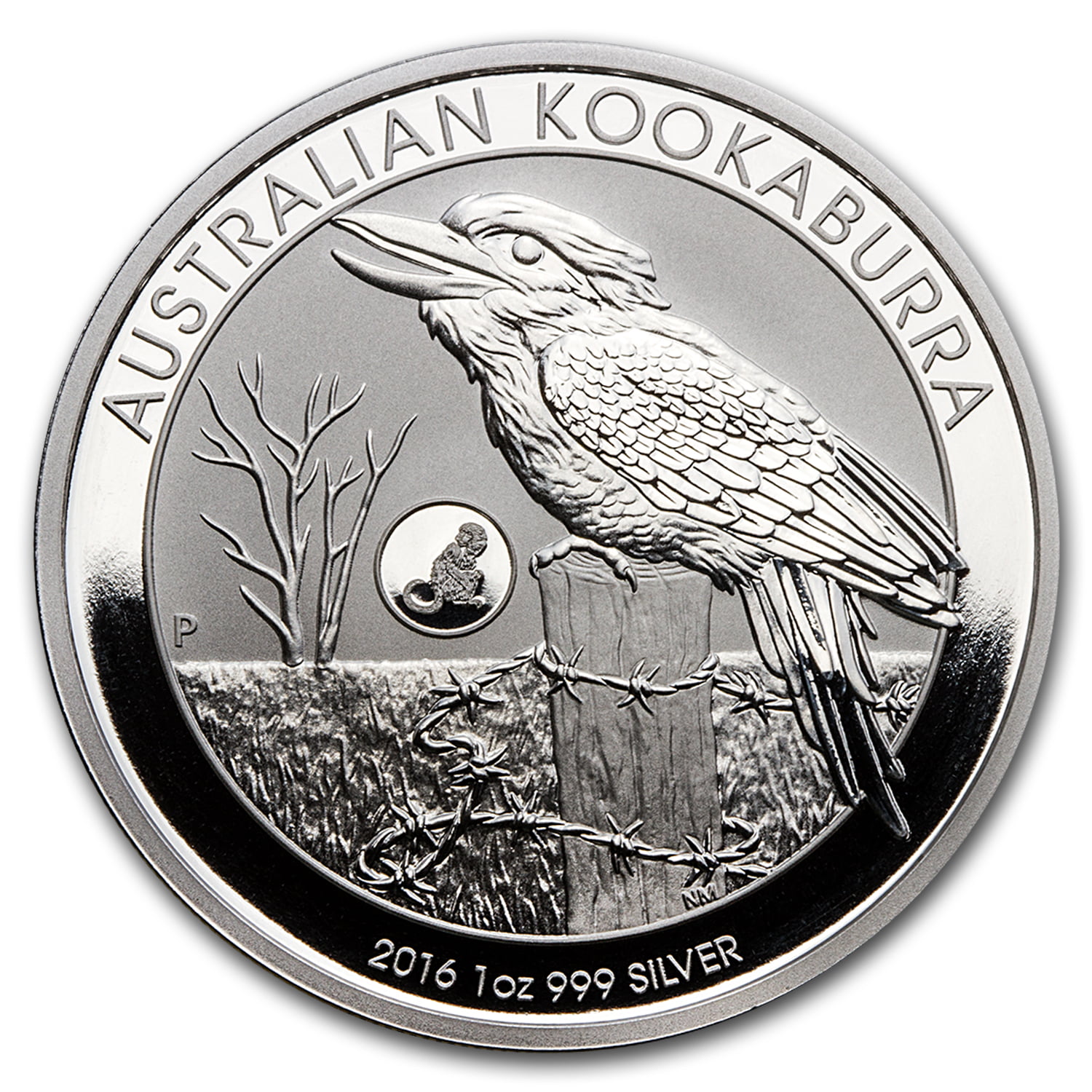 1 - 1oz Australia Kookaburra .999 Silver Coin Dated 2016 