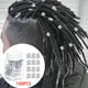thumbnail image 5 of 100 piezas de cuentas de rastas, anillos de joyería para el cabello, decoraciones, colgantes para el cabello 100 piezas de plata con botella, 5 of 9