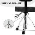 thumbnail image 6 of Drum Throne with Backrest, Hydraulic Drum Stool Adjustable Height, Heavy Duty Hydraulic Drum Seat Saddle Design for Drummers, 6 of 7