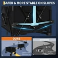 thumbnail image 6 of Ataucjin Foldable Wagon for Beach, Heavy Duty Collapsible Foldable Wagon for Camping, All Terrain Beach Wagons Extended with Cup Holders，350 lbs Capacity, 6 of 8