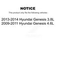 thumbnail image 2 of Transit Auto Front Disc Brake Rotors and Semi-Metallic Pads Kit for Car Hyundai Genesis K8S-100577, 2 of 11