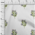 thumbnail image 1 of oneOone Cotton Cambric White Fabric Leaves & Flower Floral Fabric For Sewing Printed Crafts Fabric By The Yards 42 Inches Wide, 1 of 4