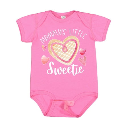 

Inktastic Mommy s Little Sweetie with Pink Heart Cookie Gift Baby Boy or Baby Girl Bodysuit
