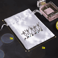thumbnail image 4 of 5 bolsas de regalo con cordón de satén blanco de terror para Halloween, para decoraciones del hogar, suministros para fiestas, decoración de Halloween, 4 of 5