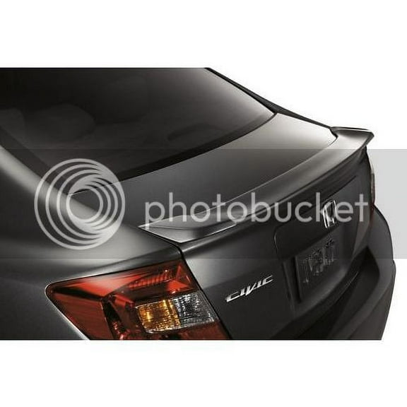 Honda Civic Sedan Lip Spoiler Painted in the Factory Paint Code of Your Choice 504 B586P