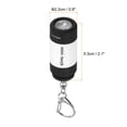 thumbnail image 2 of Linterna LED recargable mini de 2.1" con llavero USB color blanco 1 pieza, 2 of 6