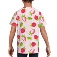 thumbnail image 5 of Wukai Hand Drawn Strawberry Youth Unisex Short Sleeve T-Shirt for Boys, Girls, Teens, and Kids-Medium, 5 of 7