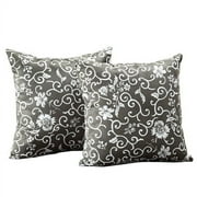 18" Square Throw Pillow, Flora Print, Set of 2