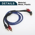 thumbnail image 4 of Amplificador de audio para automóvil Unique Bargains, cableado de 1 m (3.28 pies), compatible con amplificador de audio, cableado completo, azul, 1 pieza, 4 of 6