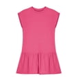 thumbnail image 3 of Niña Vestido de Primavera Estiramiento Suave Cómodo Casual Vestidos Sueltos para 5-14 Años Vestido de Verano de Manga Corta, 3 of 8