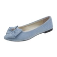 thumbnail image 3 of Women's Slippers Flat Heel Closed Toe Slip-on Loafer Slippers Winter Casual Vintage Indoor Outdoor Flat Bowknot Shoes for Women, 3 of 7