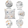 thumbnail image 6 of Watercolor Wildflowers Pillow Covers 18x18 Inch, Spring Pastoral Botanical Flowers Linen Pillowcase with Invisible Zipper, Decorative Throw Pillow Covers Cushion Case for Couch Sofa Bed Living Room, 6 of 9