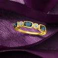 thumbnail image 5 of Ross-Simons 0.90 ct. t.w. London and Sky Blue Topaz Ring in 14kt Yellow Gold, Women's, Adult, 5 of 6