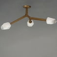 thumbnail image 3 of ET2 Lighting - Blossom - 27 Inch 12W 3 LED Flush Mount-Natural Aged Brass Finish, 3 of 5