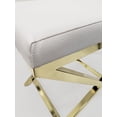 thumbnail image 3 of White Polyurethane Chair with Gold Base, 3 of 5