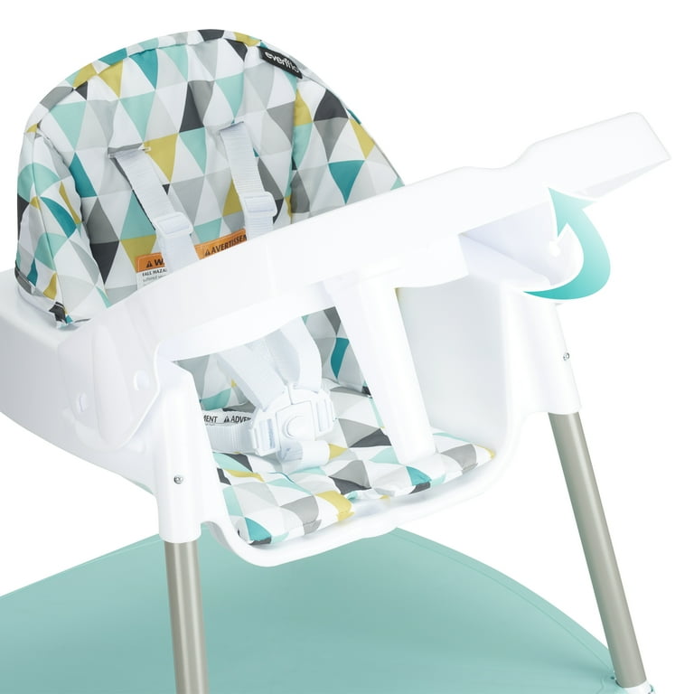 Evenflo Eat and Grow 4 in 1 Convertible High Chair Prism Triangles Infant Toddler