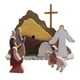 thumbnail image 1 of Escena de la resurrección Escena de la resurrección de Pascua Decoración de madera Decoración de Pascua Adorno para el hogar, 1 of 7