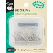 Dritz Silk Pins 1-1/16" 200/Pkg-Size 17