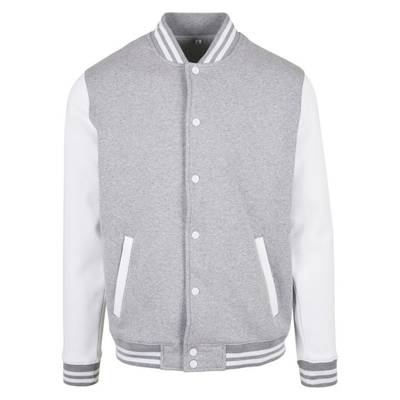 Build Your Brand Mens Basic College Jacket