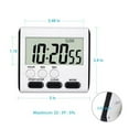 Large Lcd Digital Kitchen Timer Alarm Count Up Down Clock 24