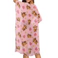 thumbnail image 4 of HELLHERO Little Cow Star Women's Swimsuit Coverups Polyester Short Sleeve Free Size Bathing Suit Cover Up for Wife, 4 of 6