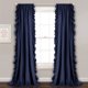 thumbnail image 1 of Lush Decor Reyna Window Curtain Panel Pair, 54 x 84, Navy, 1 of 8
