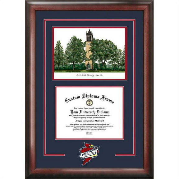 Campus Images IA998SG Iowa State University Spirit Graduate Frame with Campus Image