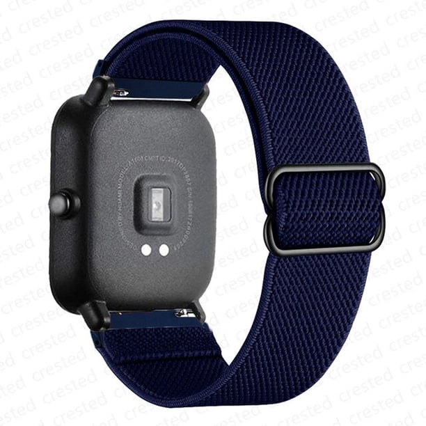 Correa de 20mm/22mm para Amazfit GTS 4/2/2e/3/GTS2 Mini/GTR/4/3/Pro/GTR2/42mm/stratos, pulsera elástica de nailon para reloj Amazfit bip Tan Jianjun unisex