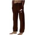thumbnail image 2 of Pantalones largos para hombre, moda, estampados, casuales, cintura elástica con bolsillo, pantalones deportivos, pantalones de poliéster para hombre., 2 of 4