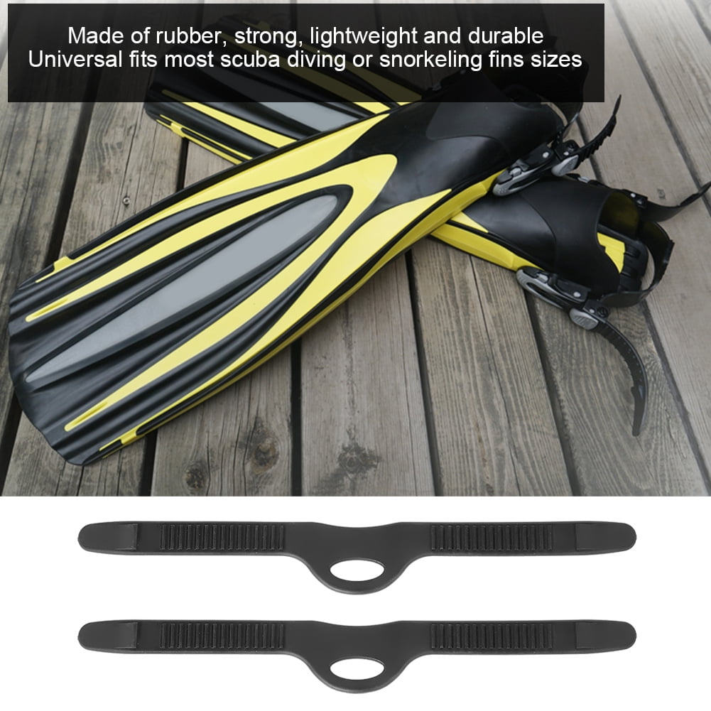 OTVIAP Adjustable Rubber Fin Flippers Strap Swimming Scuba Diving Dive