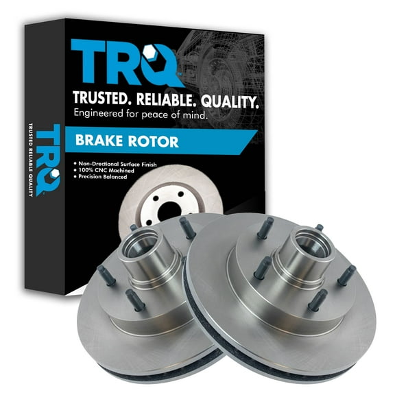 TRQ Front Brake Rotors Set Vented Fits Select 1994-1999 Dodge Ram 1500